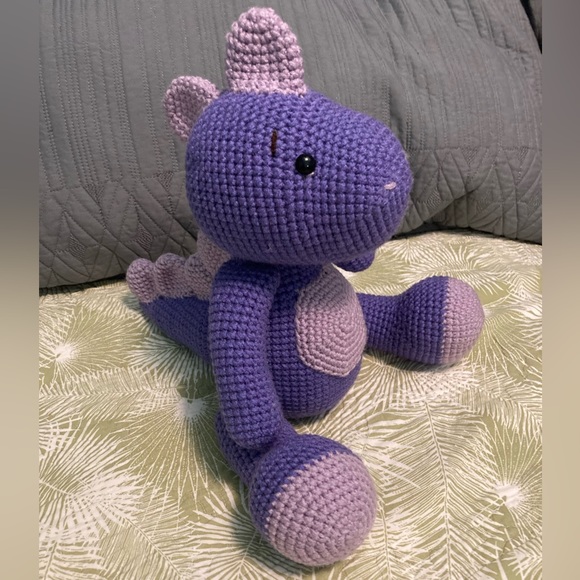 Crochet purple Dinosaur - Picture 4 of 4